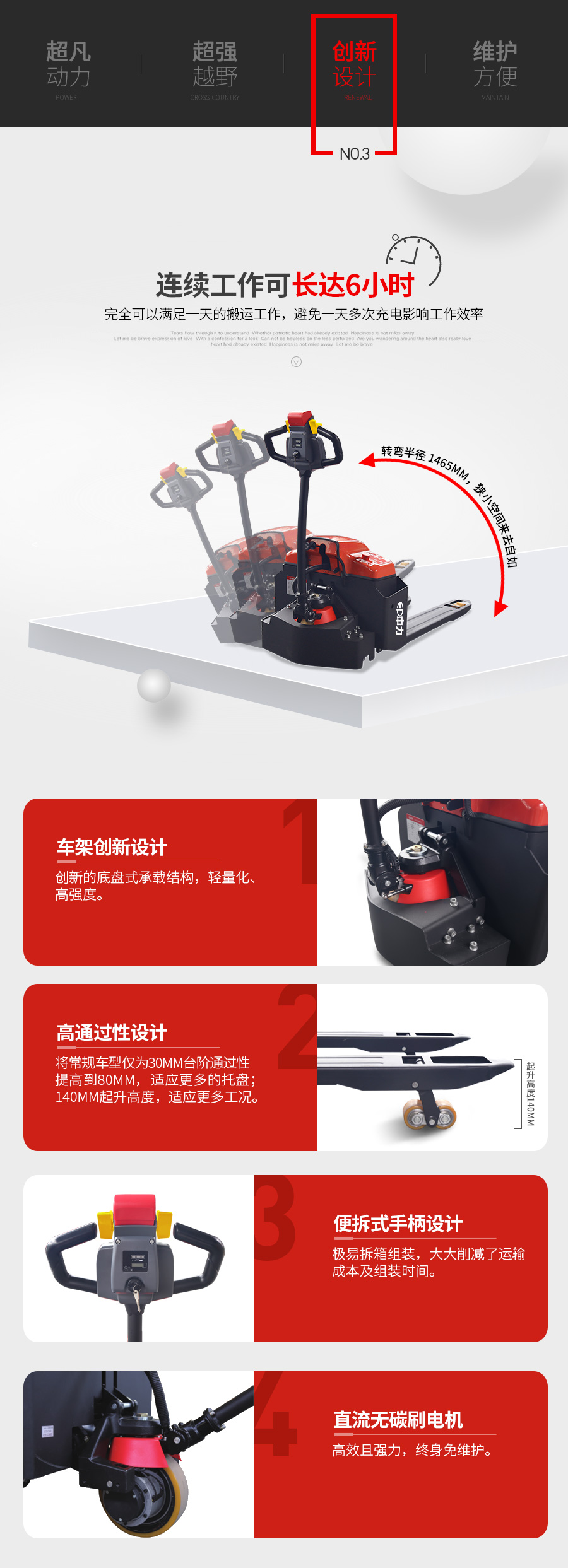 EPT16-ET/EPT20-ET  1.6/2.0噸電動搬運車 中力大金剛, 28唧車設備 28FORKLIFT EQUIPMENT